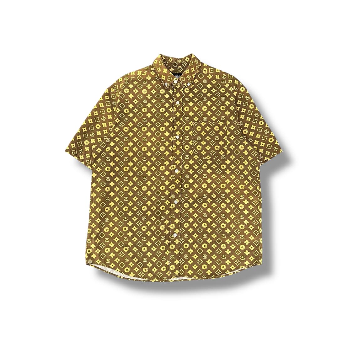  90s stussy 루이비통 모노그램 하프셔츠 y12398 상품이미지2