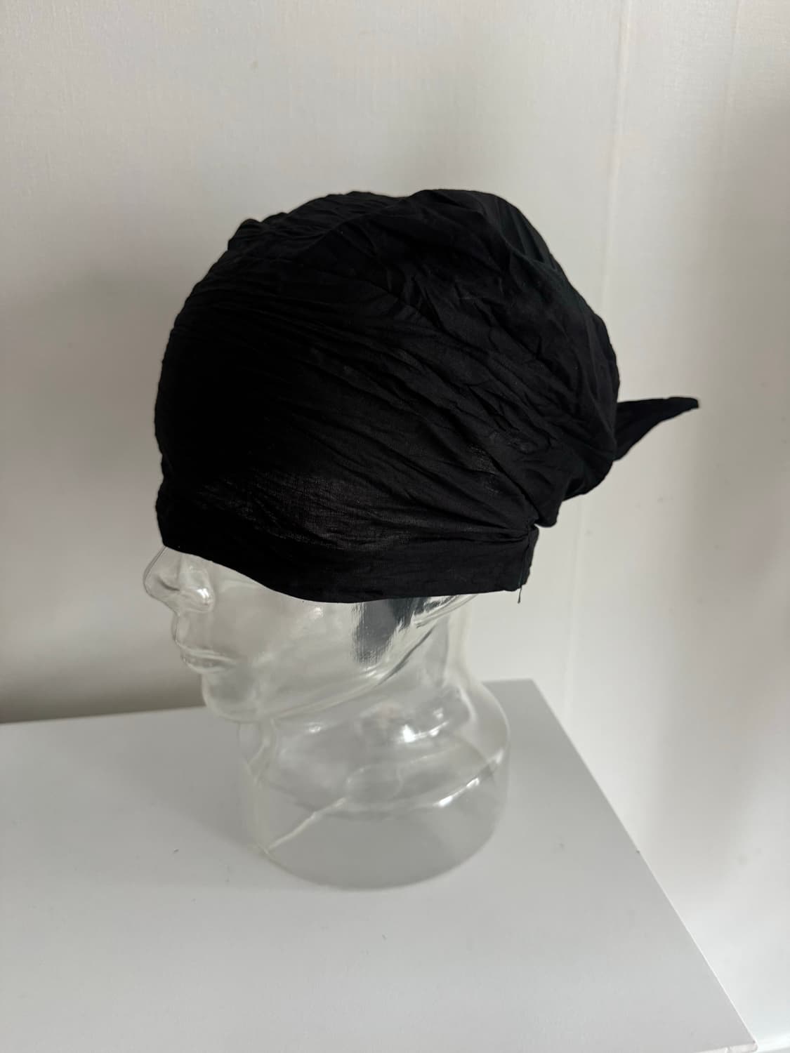 링클 기본 뒷밴딩 스트랩 듀렉 헤어두건 비니 상품이미지2