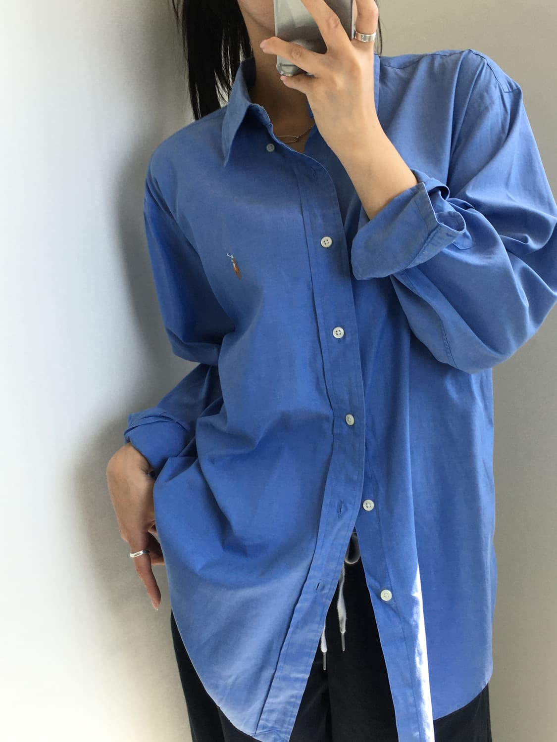 Polo 폴로 랄프로렌 블루컬러 버튼다운 셔츠 상품이미지2