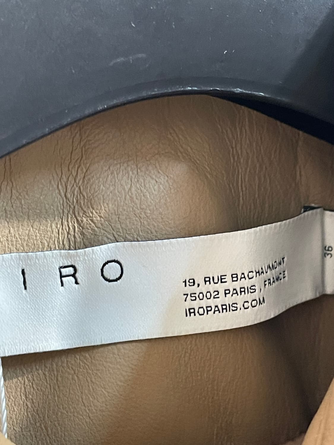 이로 레더 자켓 베이지 상품이미지2