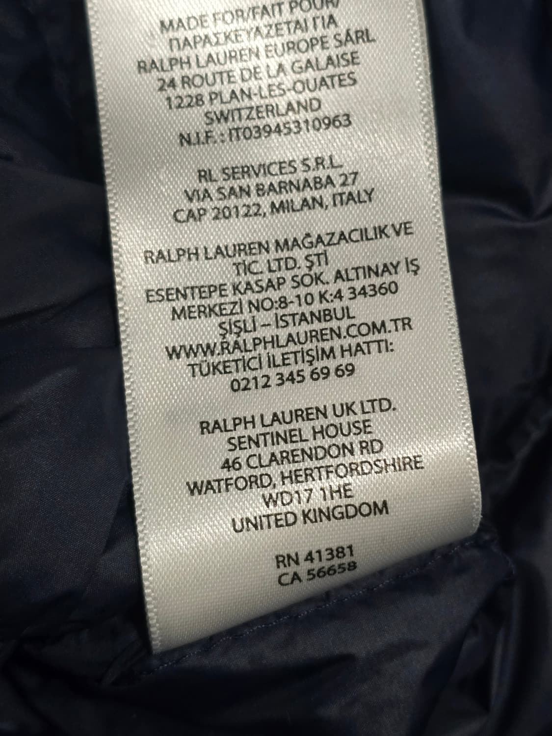 폴로 랄프로렌 네이비 후드 경량 패딩 상품이미지10