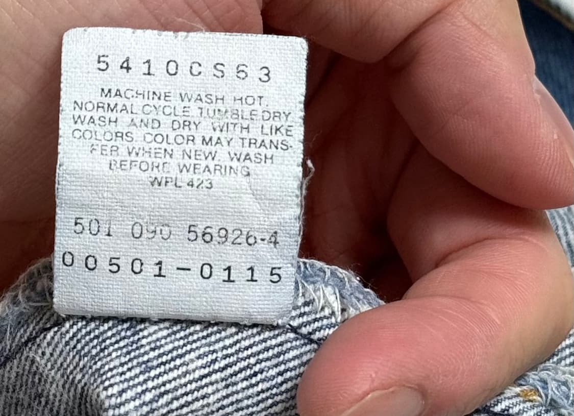 빈티지 리바이스 501 made in usa 36x32사이즈 상품이미지6