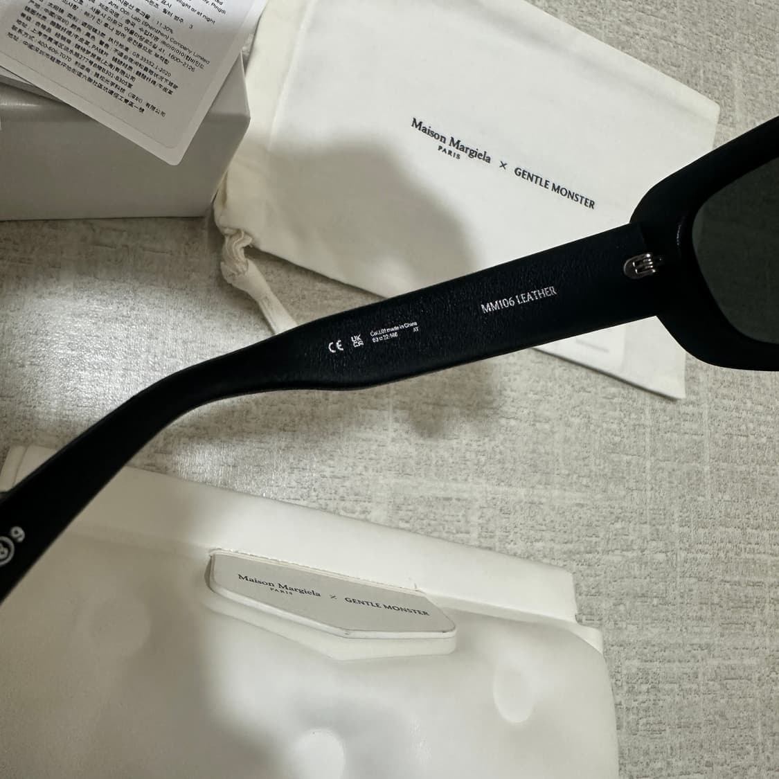 젠틀몬스터x메종 마르지엘라 레더 mm106 선글라스 상품이미지5