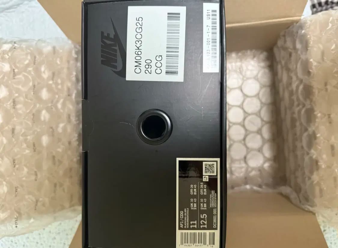 (미시착 새상품)[290]나이키 x 꼼데가르송 옴므 플러스 에어포스 미드 상품이미지3