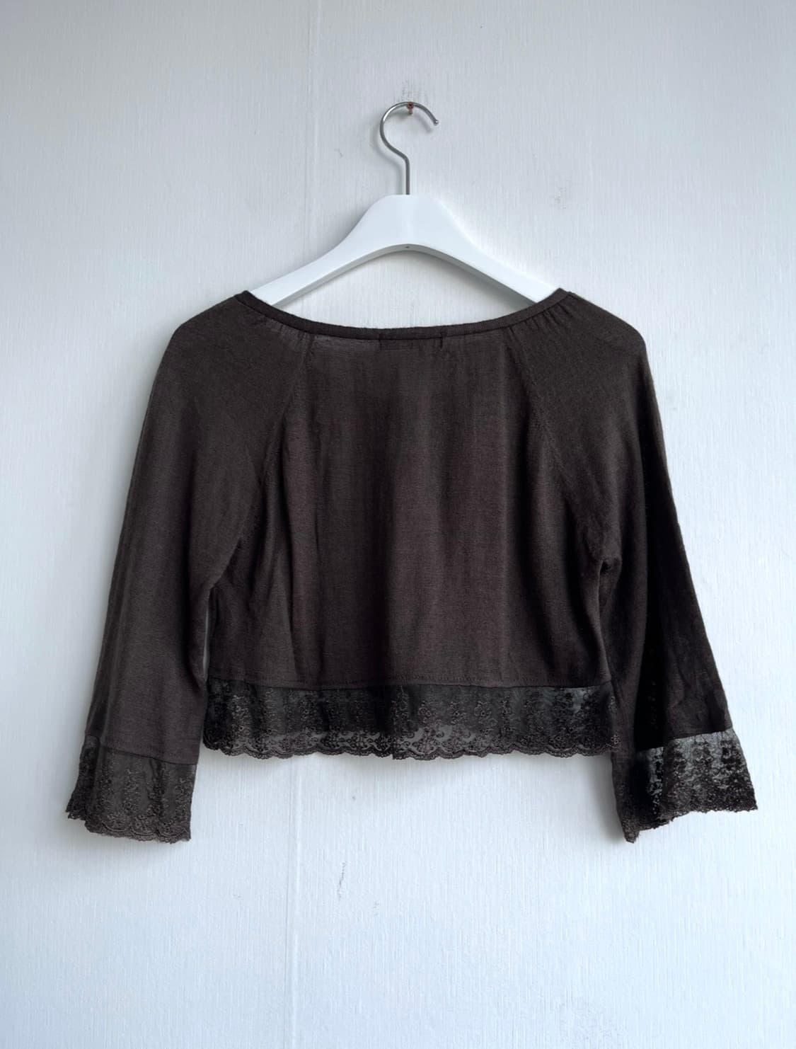 EASTBOY 브라운 레이스 볼레로 가디건  상품이미지5