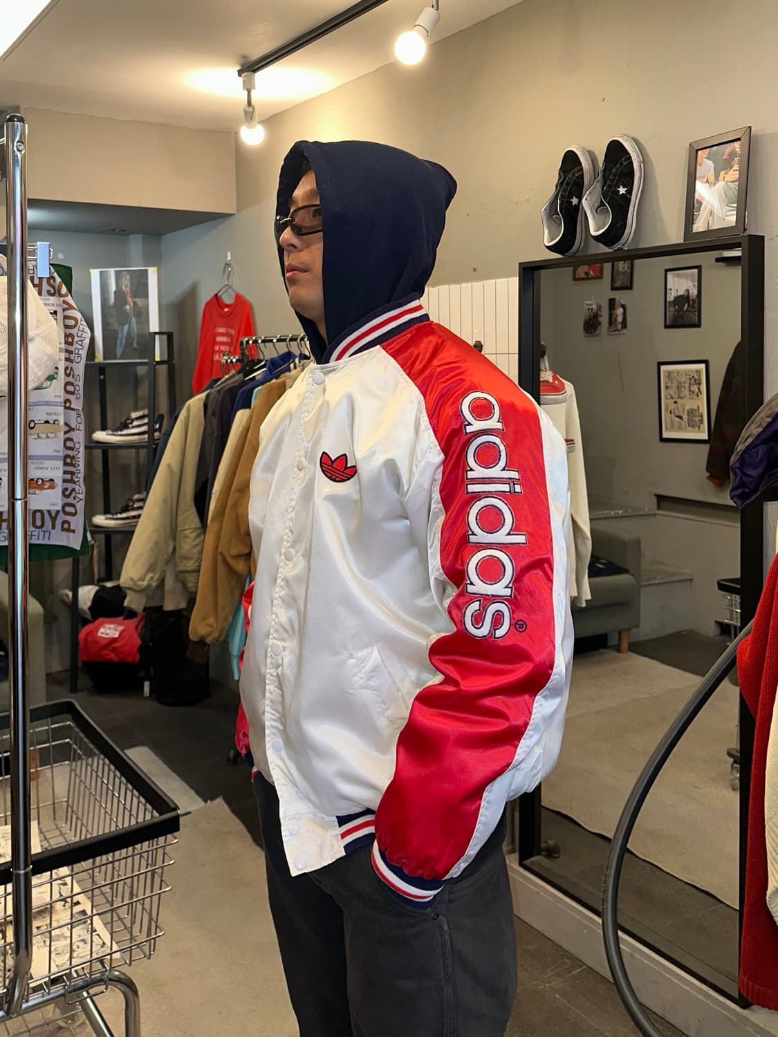 80’s Adidas logo embroidery jacket 상품이미지1