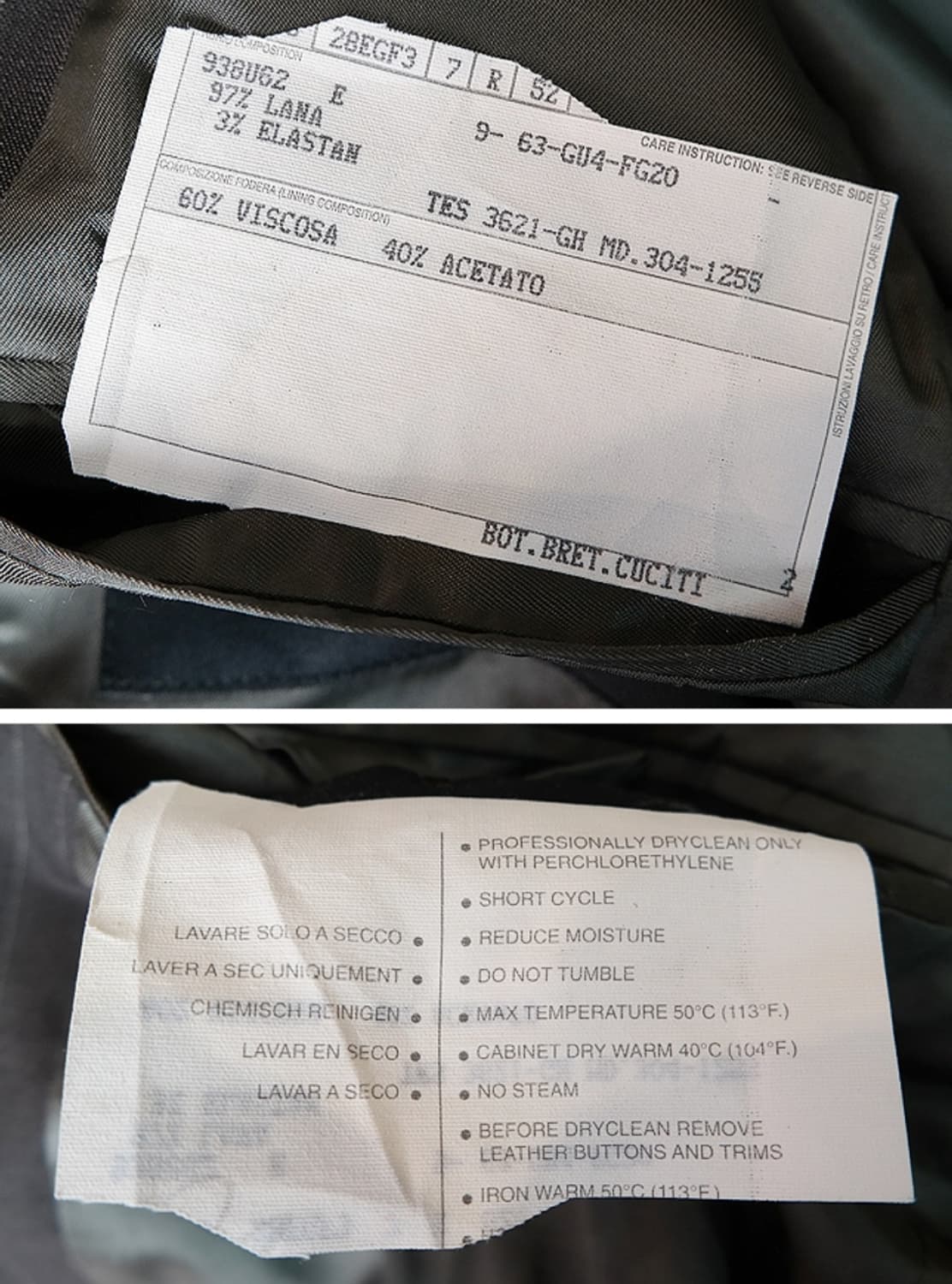 GUCCI 구찌 울 3버튼 스트라이프 자켓 프리사이즈 상품이미지8