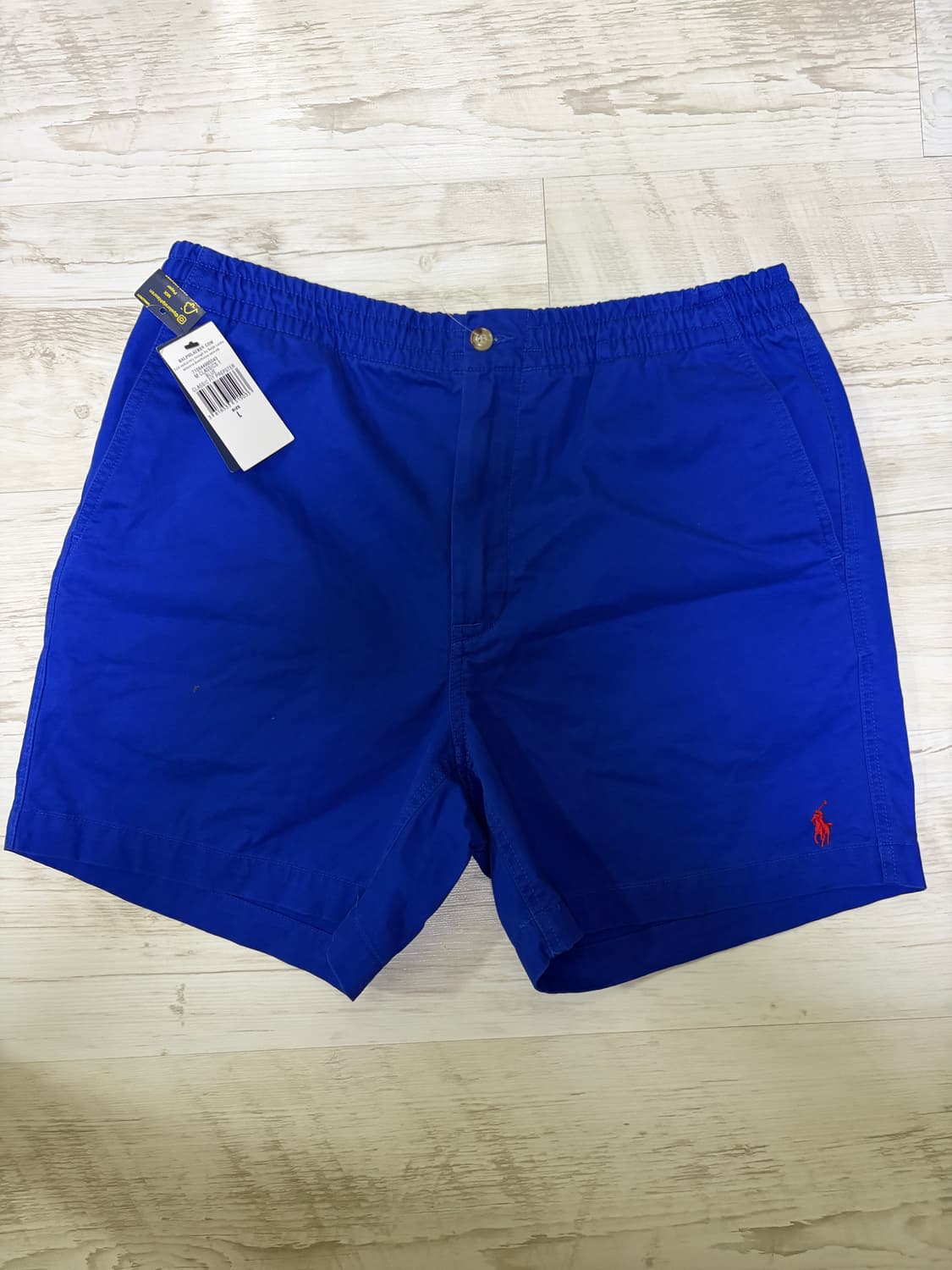 [L] 폴로 랄프로렌 프렙스터 반바지 블루/레드 새상품 상품이미지1