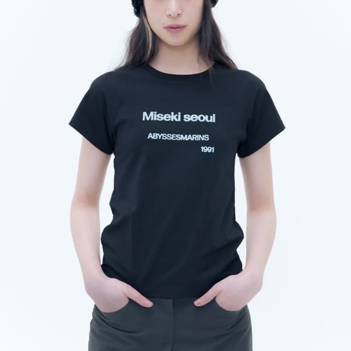 미세키서울 25HS시즌 반팔 블랙 상품이미지1
