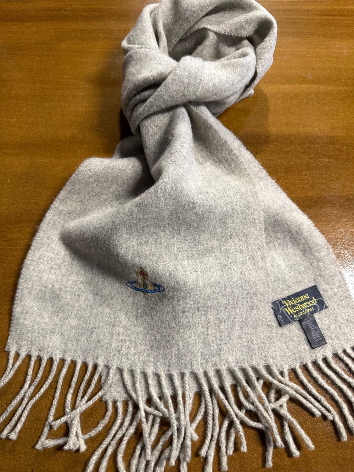 비비안웨스트우드 Vivienne Westwood 오브 자수 울 머플러 상품이미지8