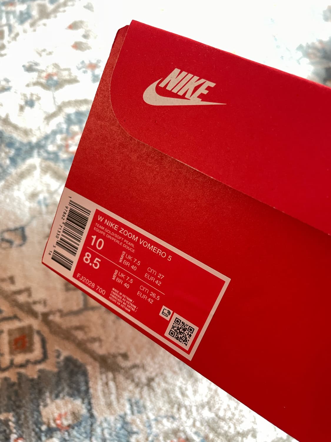 나이키 줌 보메로 5 골드 화이트(새제품,270) 상품이미지6