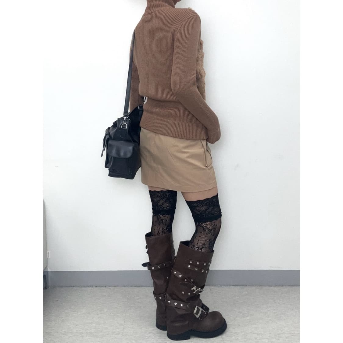 빈티지 베이지 y2k 카고 스커트 상품이미지3