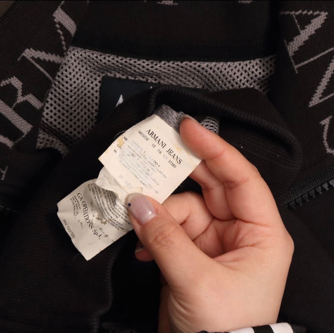 아르마니 진스 스웻집업 자켓 A1373 상품이미지4