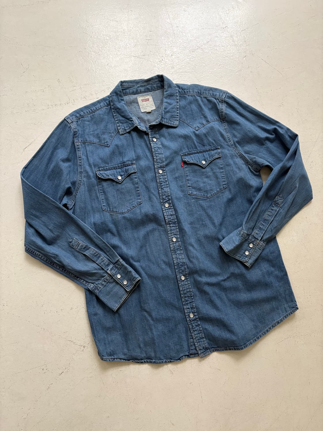 Levis’s Blue Denim Western Shirt. 상품이미지2