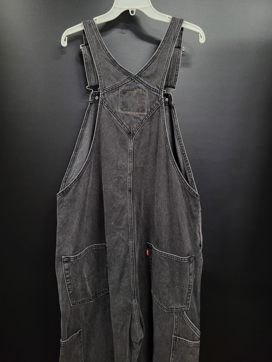리바이스 빈티지 흑청 와이드 데님 오버롤 점프슈트 상품이미지4