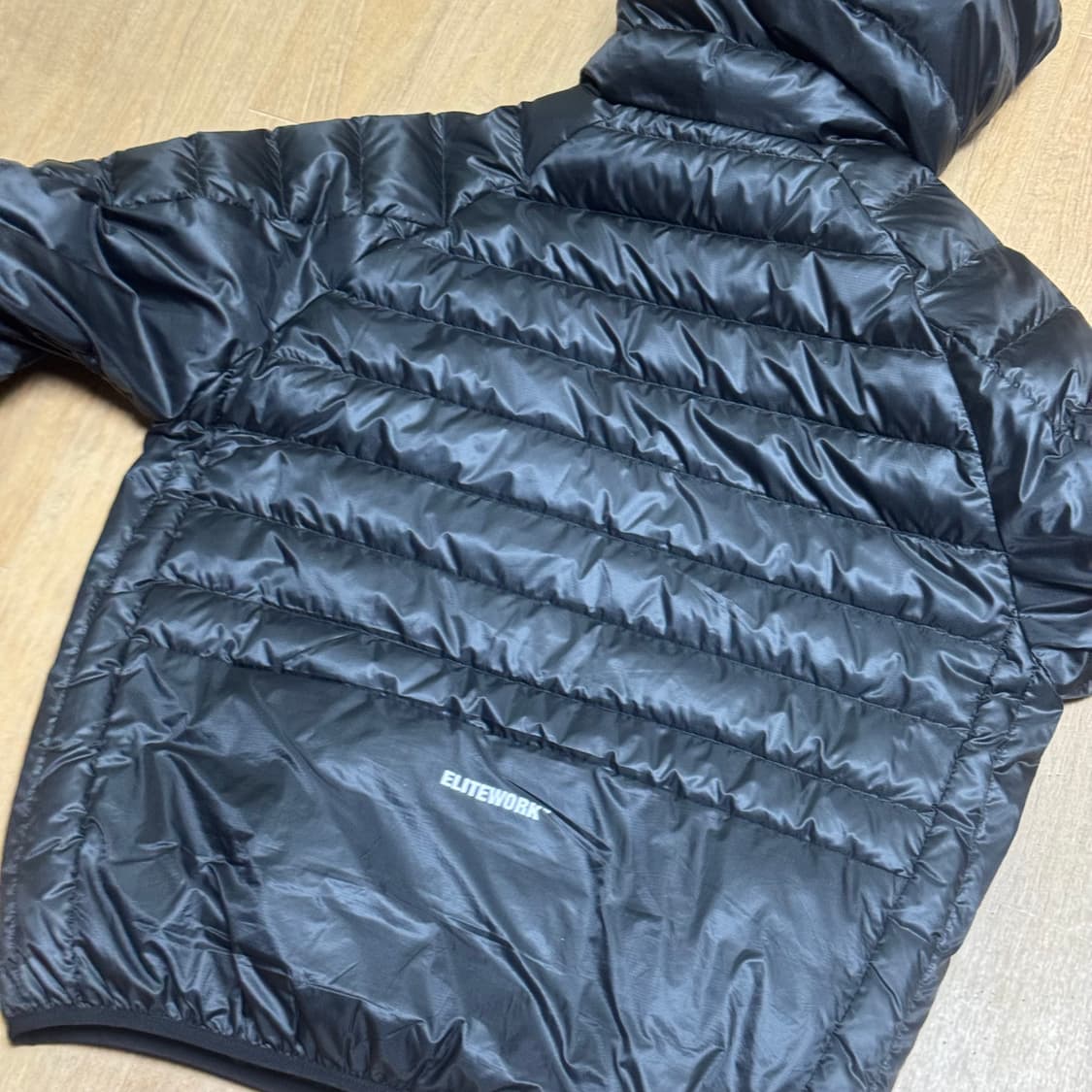 코르테이즈 엘리트워크 마이크로 경량 패딩 블랙 s 상품이미지3