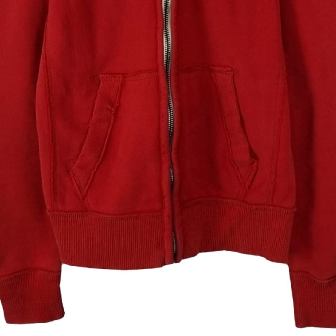 [아베크롬비] Y2K 로고 패치 빈티지 후드 집업 레드 M19205 상품이미지5