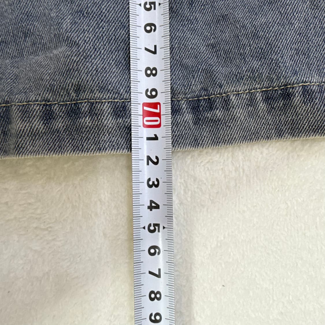 실측확인 빈티지 데님 반팔 자켓 0310T 상품이미지6