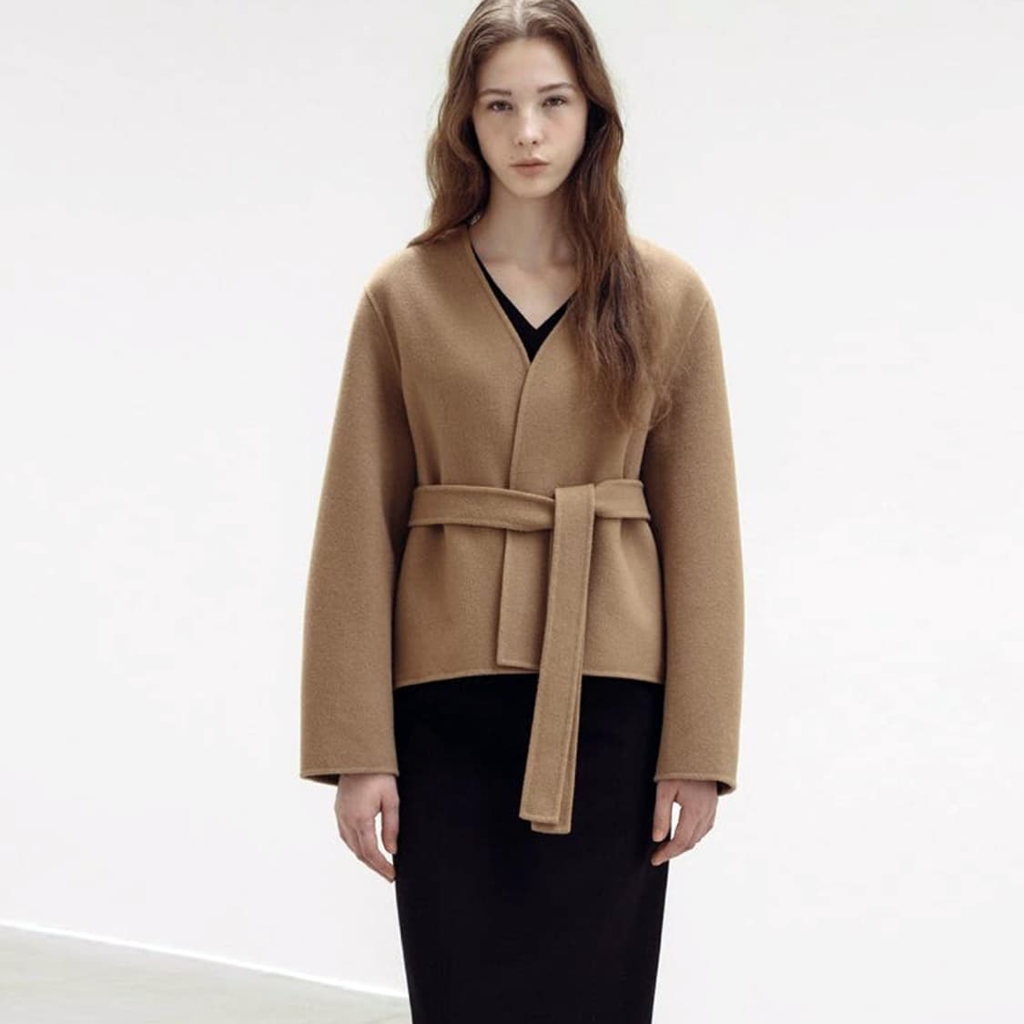 베뉴엣(BENUET) 캐시울 have 해브 코트 프리사이즈 새상품 상품이미지2