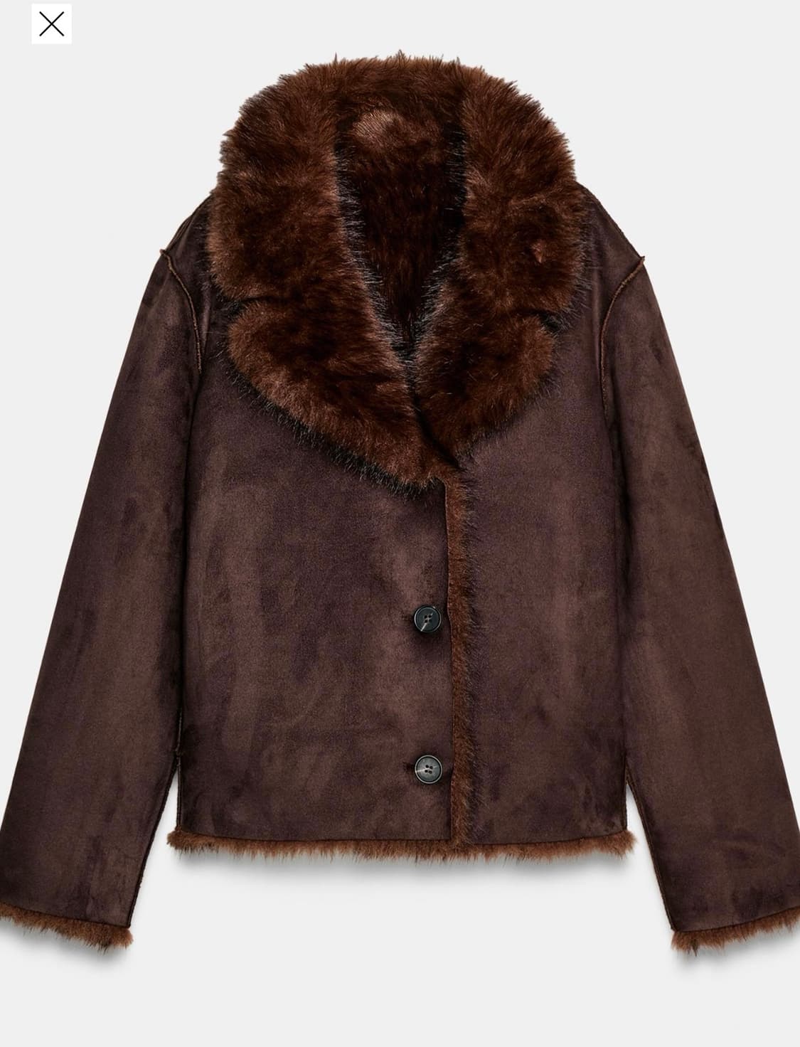 Zara 리버시블 무스탕 퍼자켓 상품이미지1