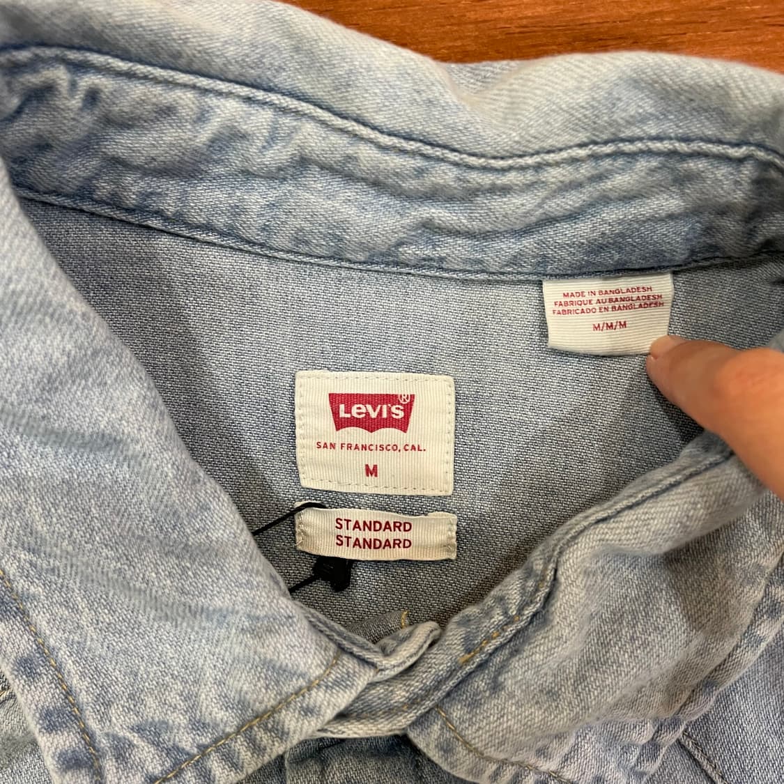(M) Levi's 리바이스 웨스턴 데님 셔츠 상품이미지9