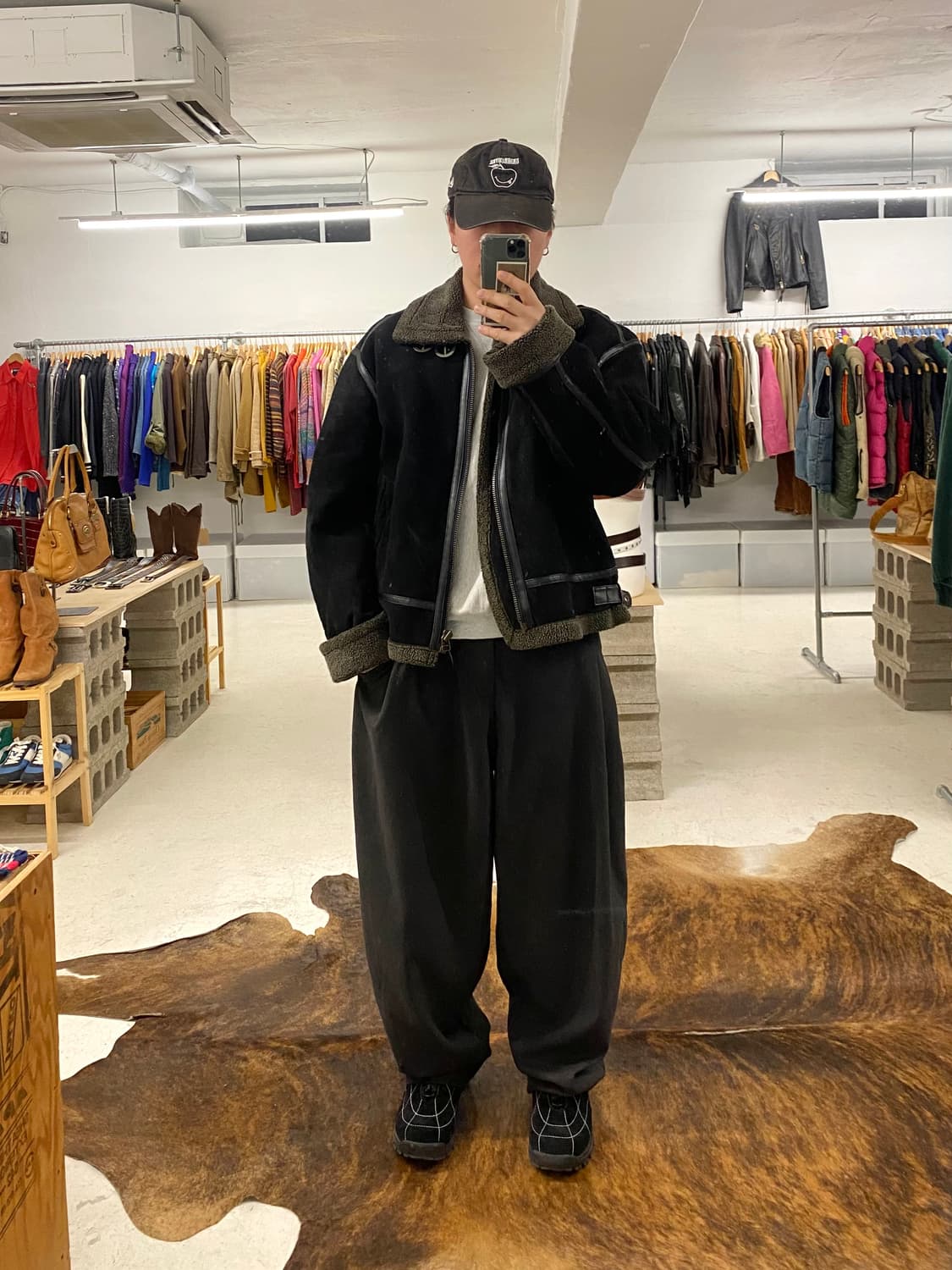 VTG suede shearling B-3 jacket 스웨이드 무스탕 상품이미지1