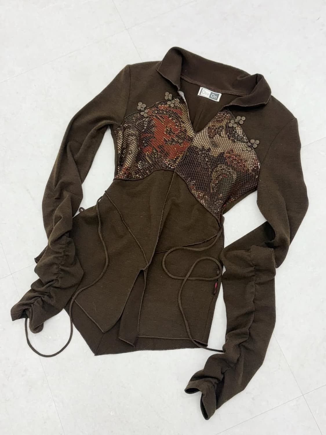 OZZ ON Shirring Strap Western Long Sleev 상품이미지5