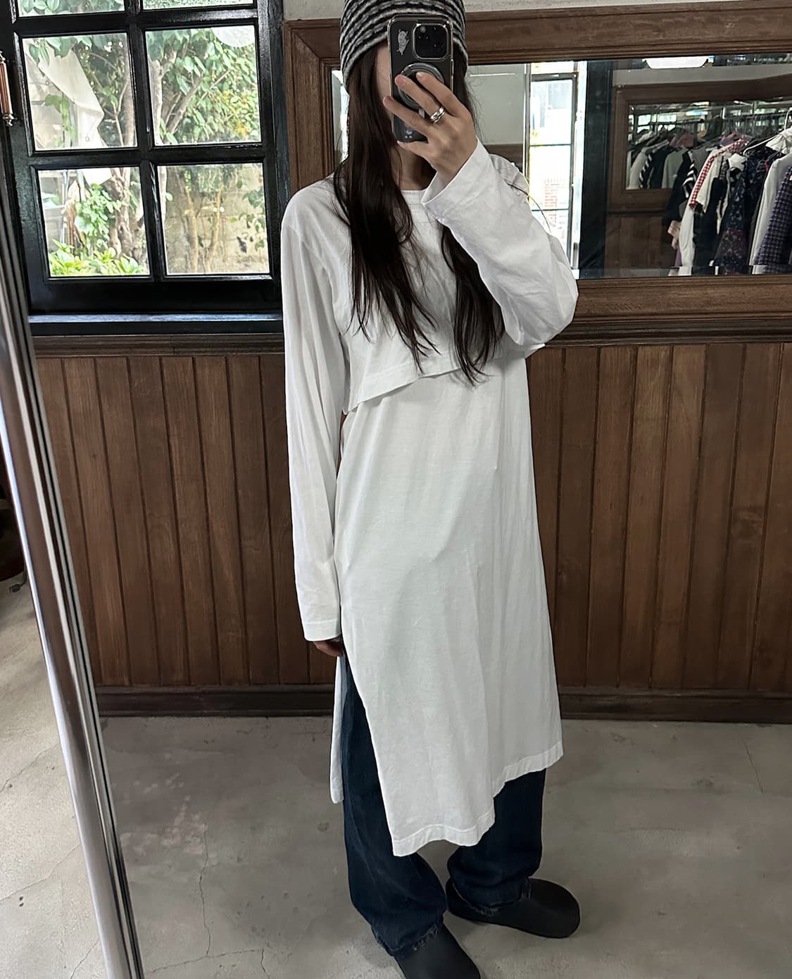 COMME DES GARCONS layered shirt dress 상품이미지2