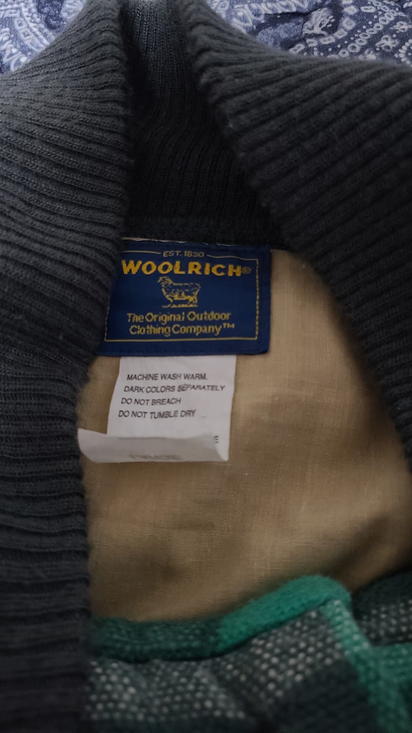 WOOLRICH 체크 하이넥 자켓 L size 상품이미지4