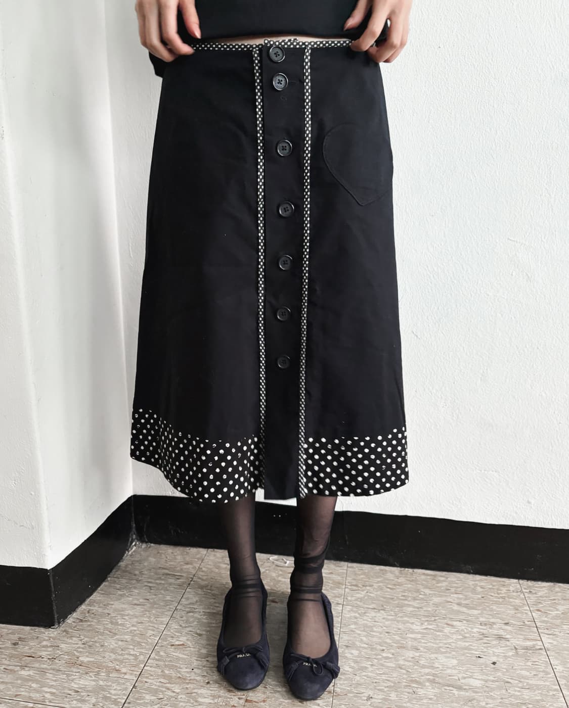 sonia rykiel 소니아리키엘 폴카도트 스커트 상품이미지1