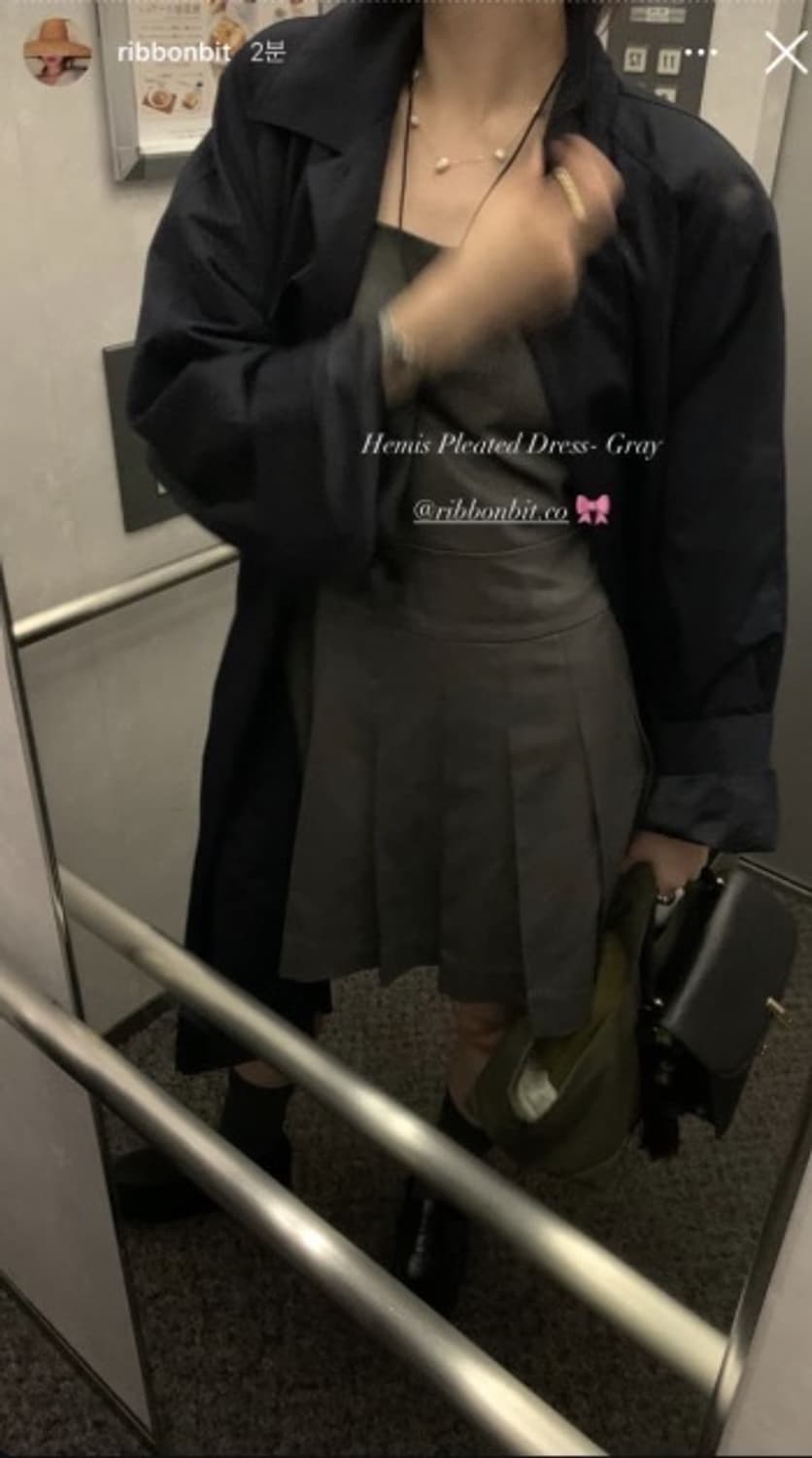 리본빛 hemis pleated dress  상품이미지2