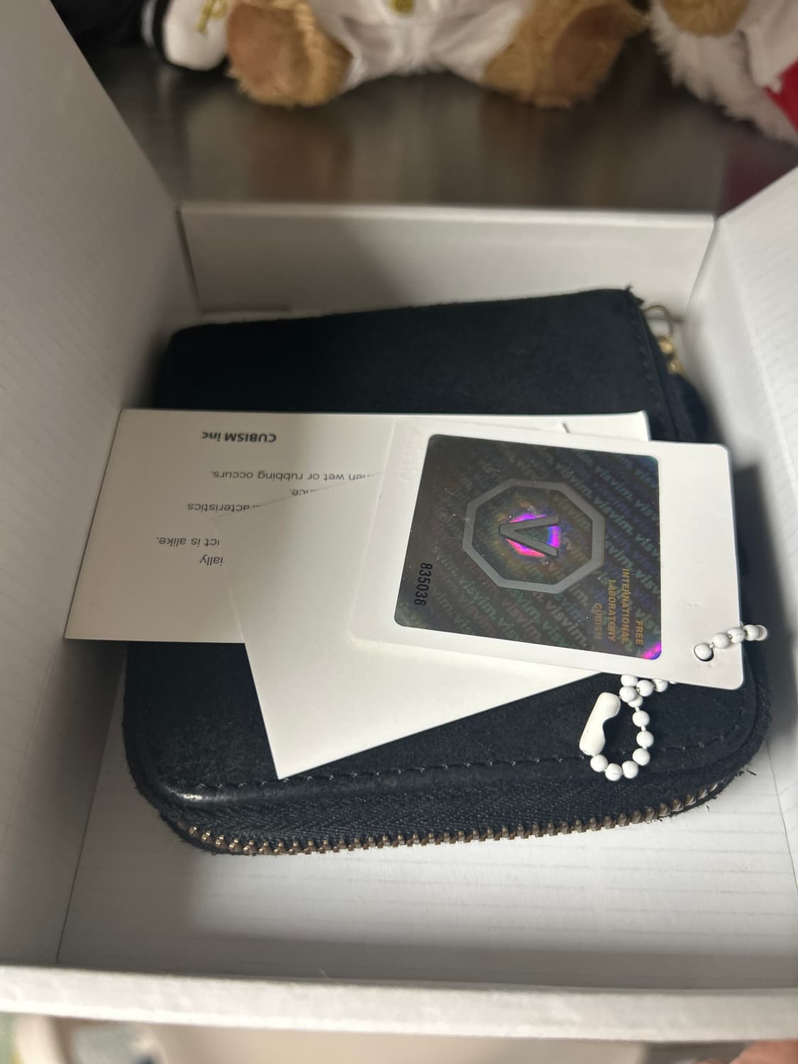 visvim 비즈빔 스웨이드 가죽 블랙 반지갑 상품이미지1