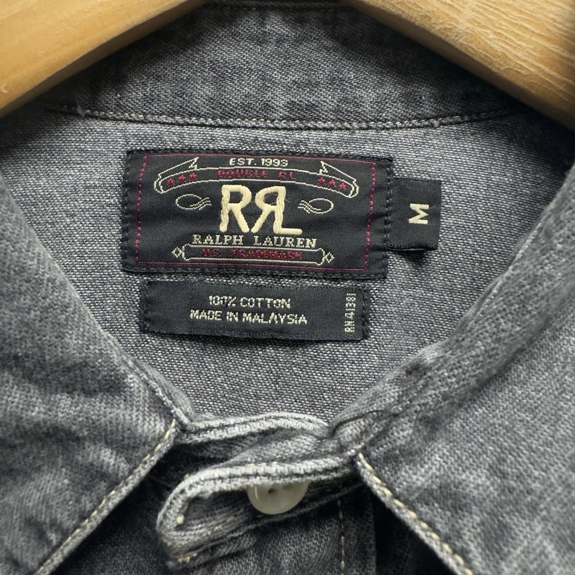 RRL 더블알엘 웨스턴 데님 셔츠 상품이미지3