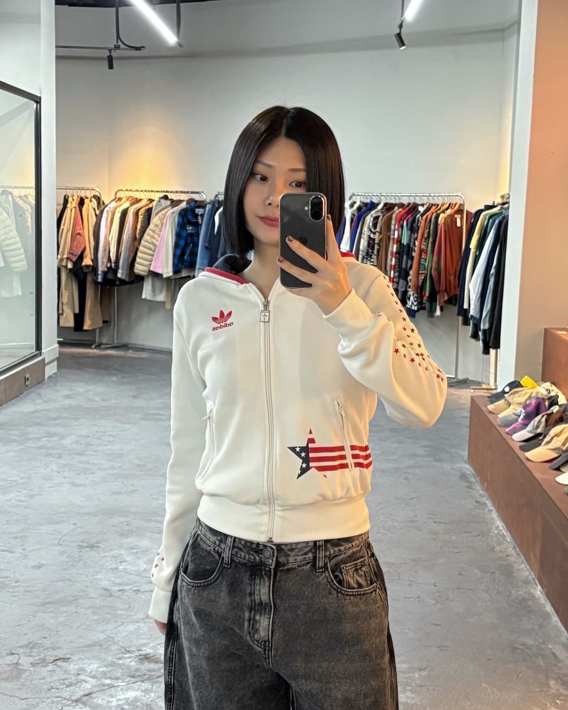 아디다스 USA 성조기 후드 져지 상품이미지2