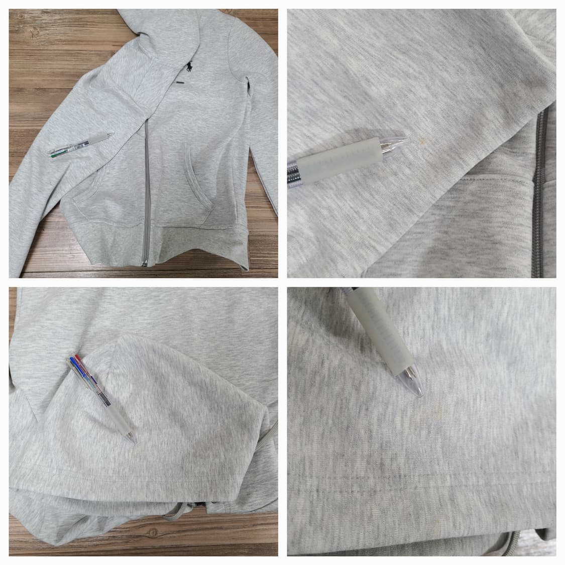 (S 90) 폴로 그레이 후드티 후드집업 상품이미지9