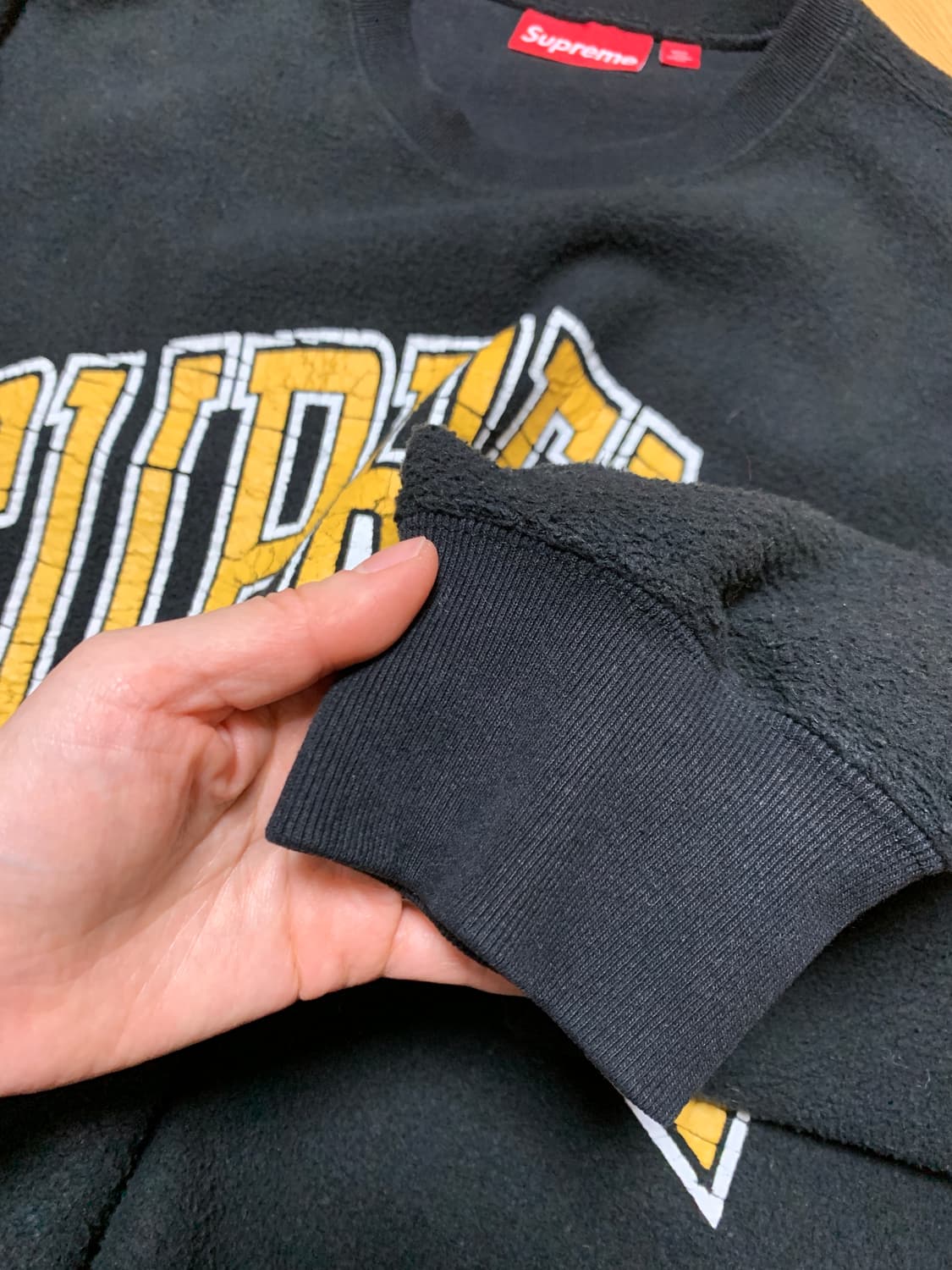 슈프림 인사이드아웃 크루넥 블랙M 상품이미지6
