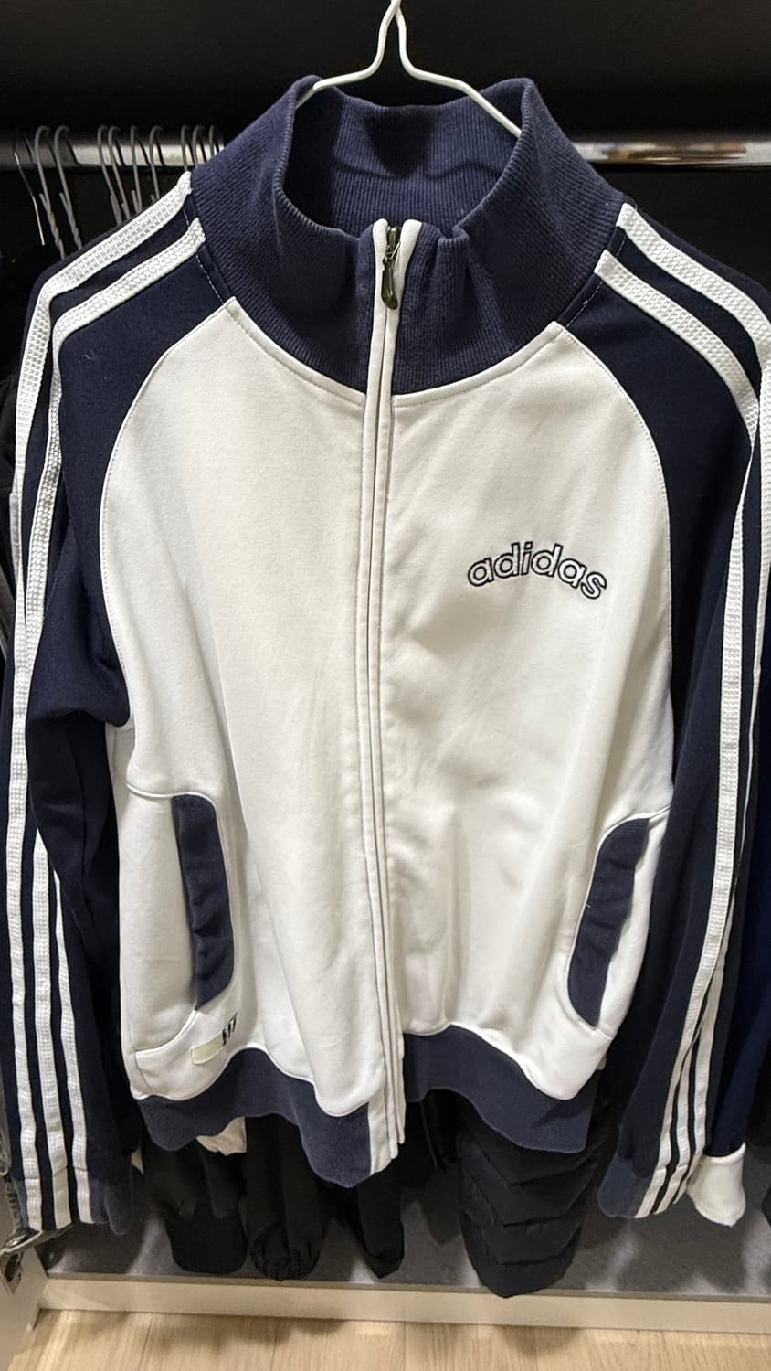 희귀 아디다스 남흰 져지 자켓 상품이미지1