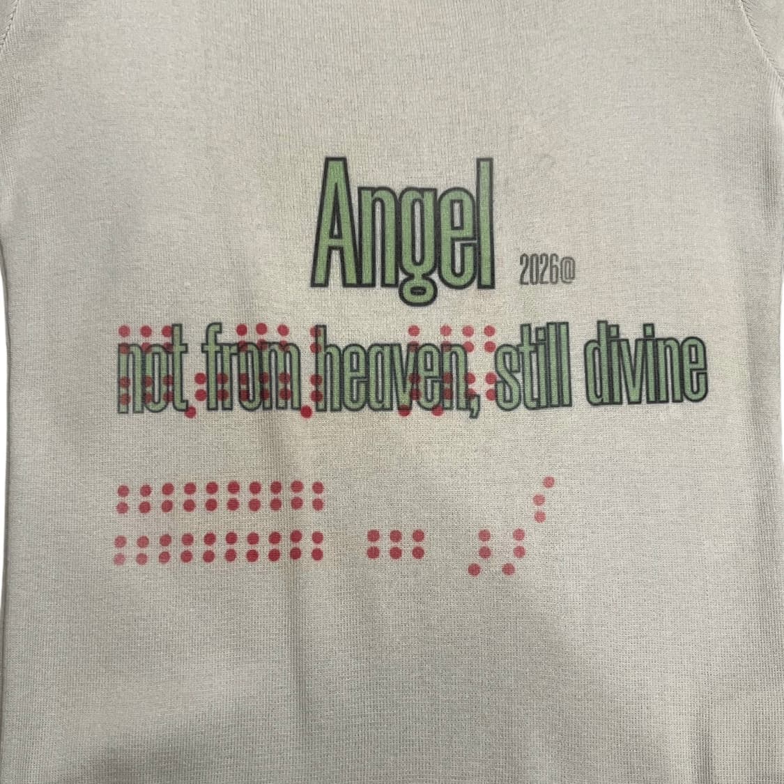 Angel Ivory Short Sleeve Knit in 상품이미지5