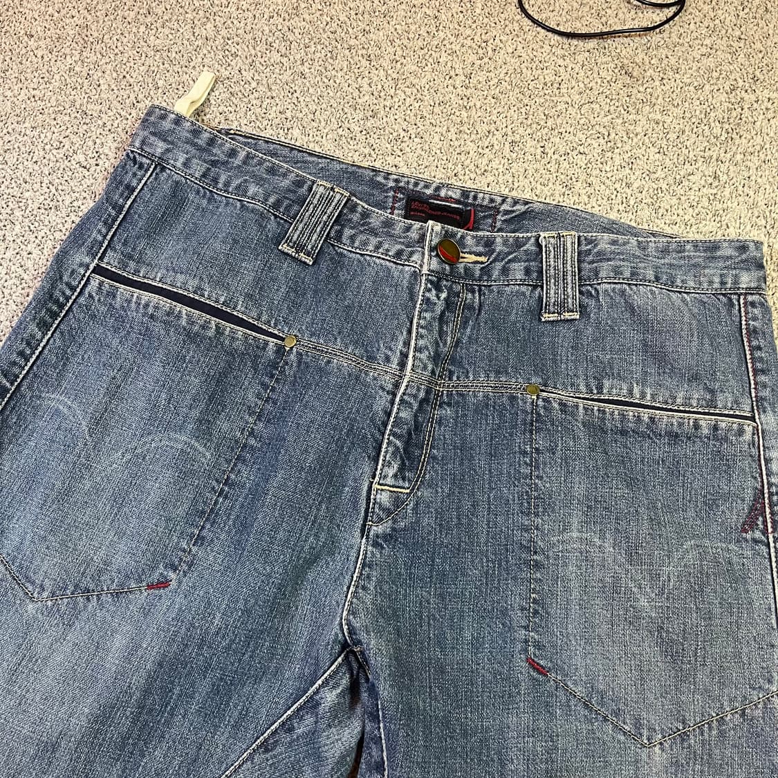 리바이스 엔지니어드 7부 롤업 데님 카프리 팬츠 상품이미지3
