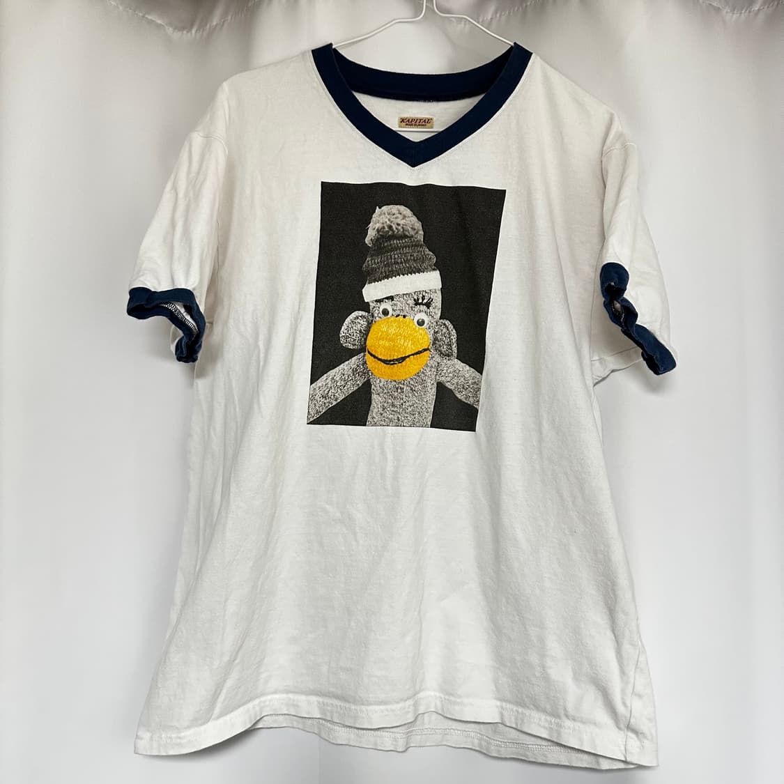 캐피탈 20 저지 브이넥 링거 티셔츠 4사이즈 상품이미지3
