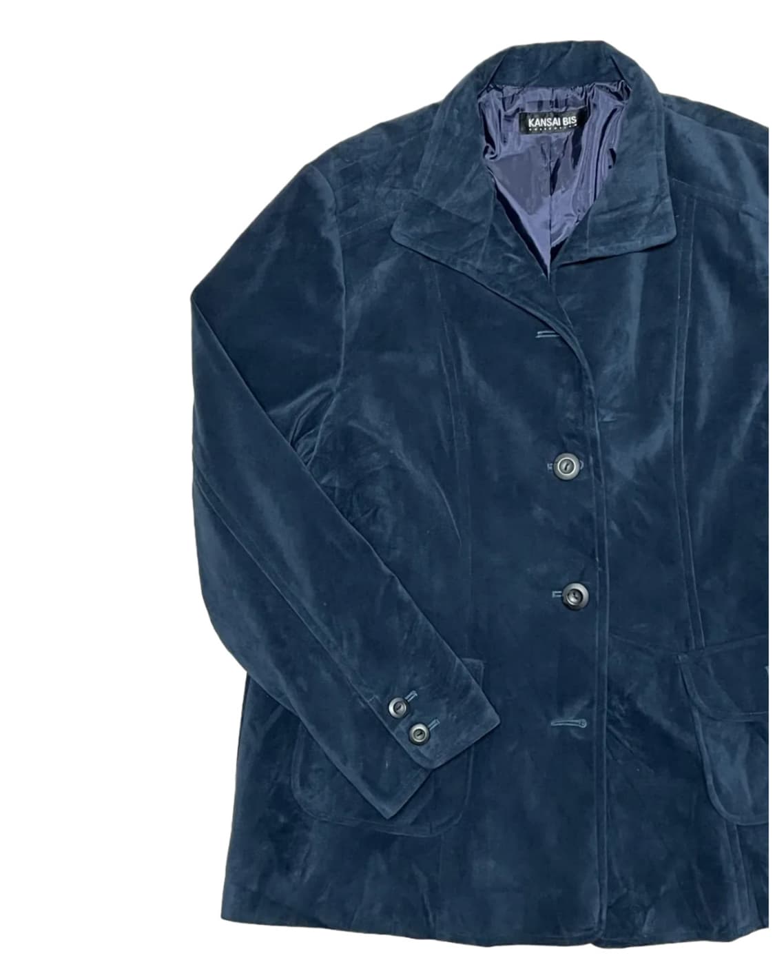 Navy suede jacket 상품이미지3