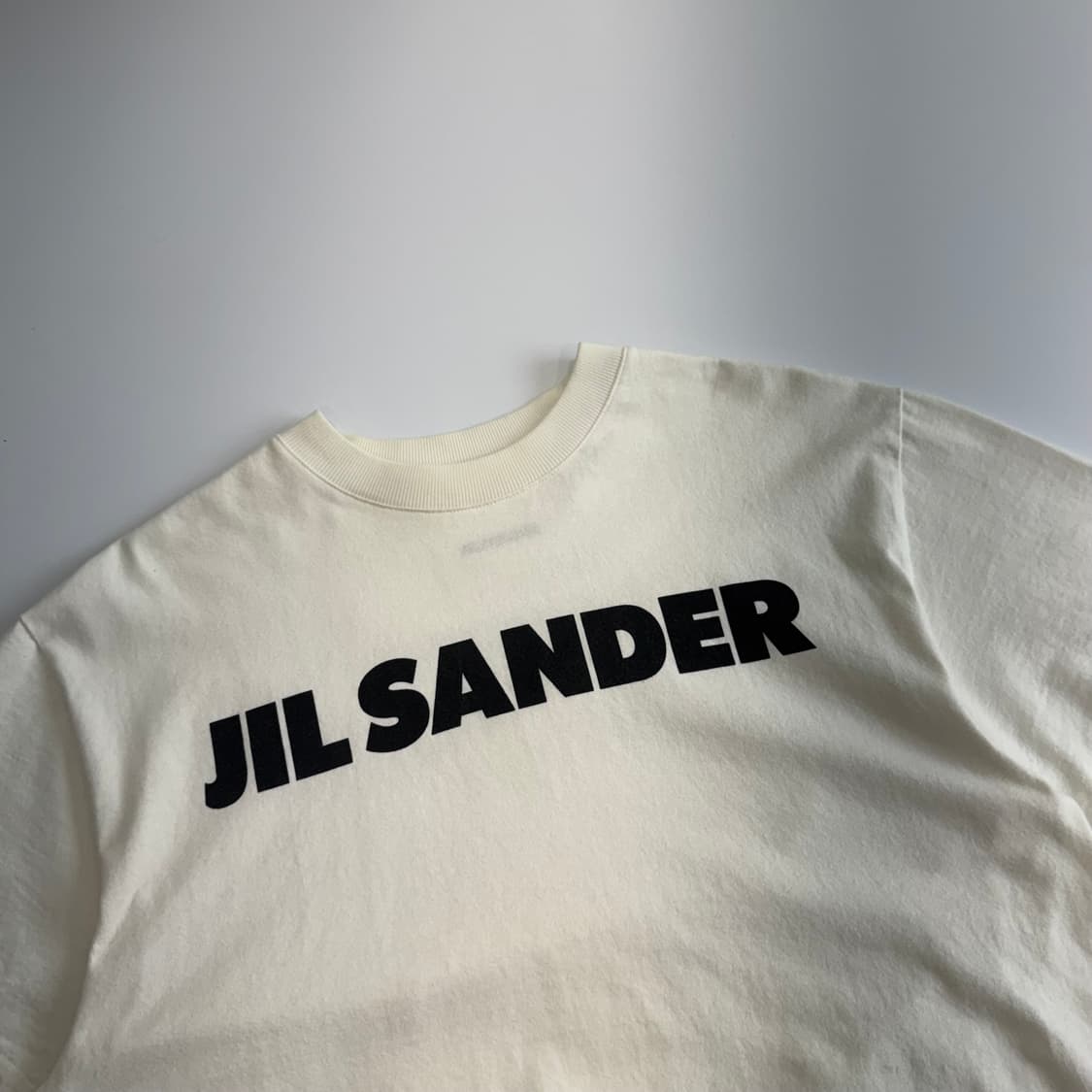 Jil Sander 질샌더 스펠아웃 로고 화이트 반팔 상품이미지4