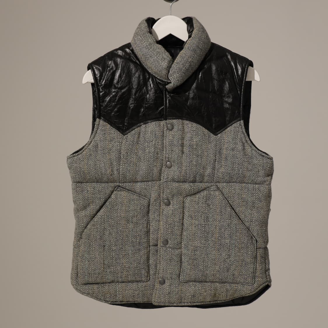 해리스트위드 패딩 베스트 상품이미지2