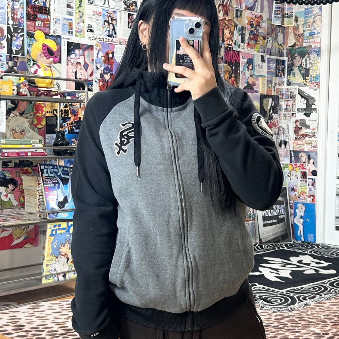 엠엘비 화이트삭스 나그랑 배색 후드집업 상품이미지2