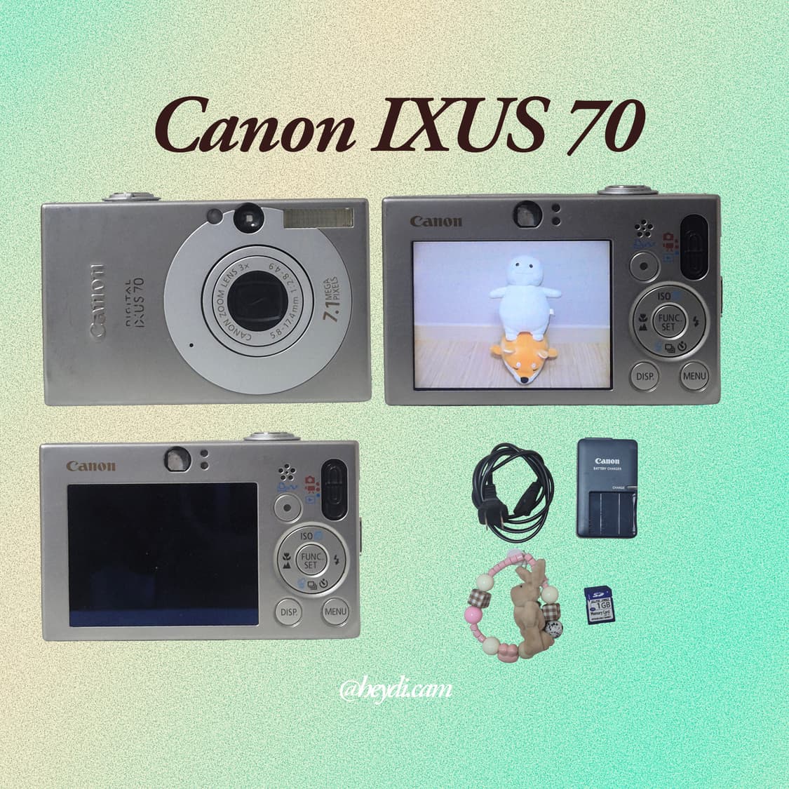 (강민경 아이브 리즈 은채) 캐논 ixus70(SD1000, IXY10) 상품이미지2