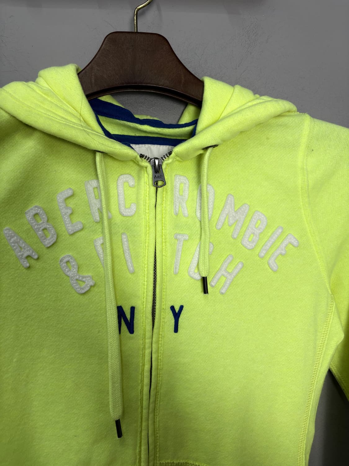 아베크롬비 스펠로고 형광 그래픽 후드집업 A3703 상품이미지3