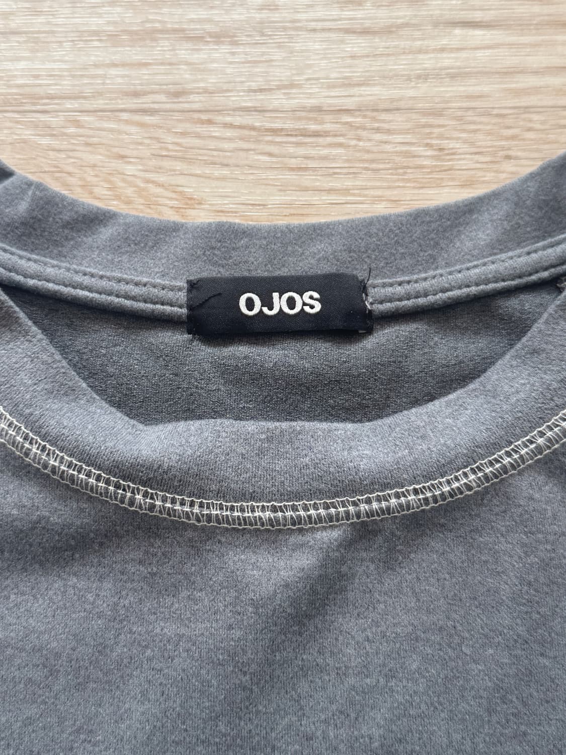 오호스 Mesh Band Puff Sleeve / Charcoal 상품이미지3