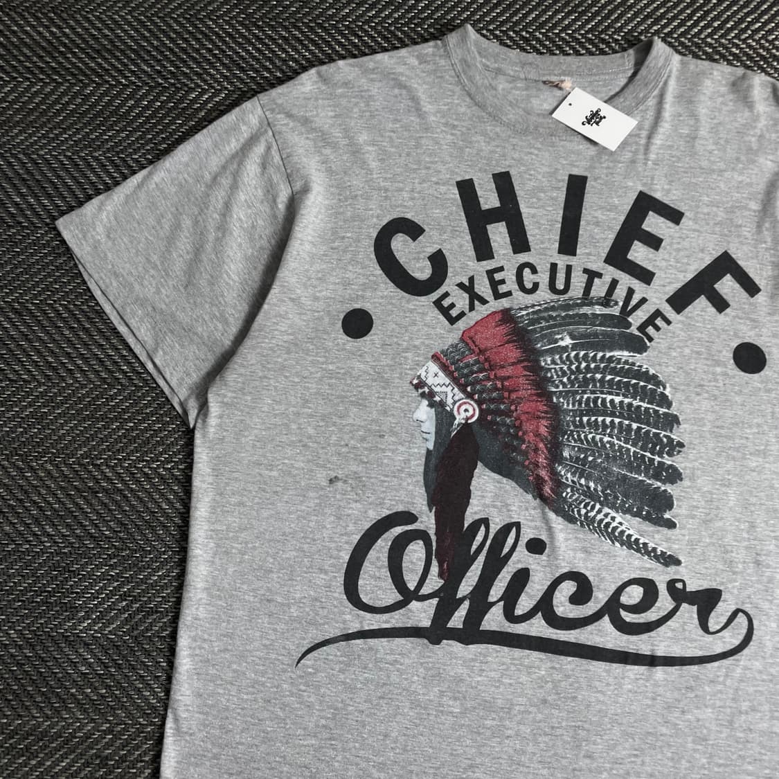 빈티지 인디어 프린팅 박시핏 반팔 티셔츠o 2868 상품이미지3