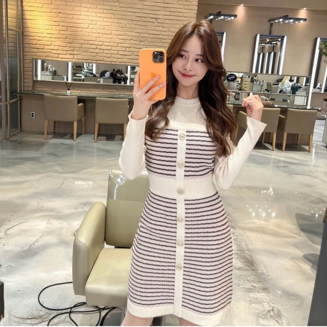 아옳이 브랜드 로아르 마이멜로디 니트 원피스 나들이룩 하객룩 상품이미지3