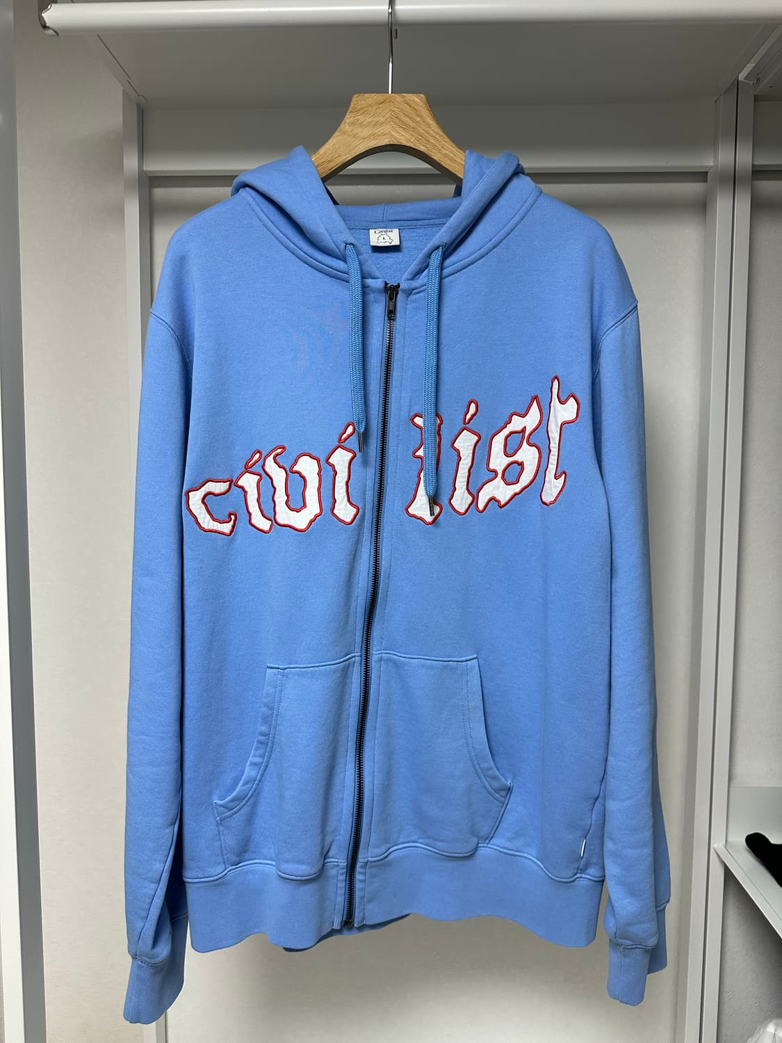 Civilist 하늘색 후드집업 L 급처 상품이미지1